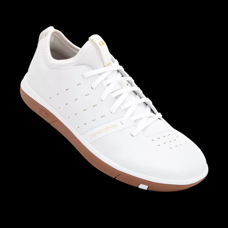 Stamp Street Fabio Flat*Crankbrothers Stamp Street Fabio Flat Shoes - White/Gum